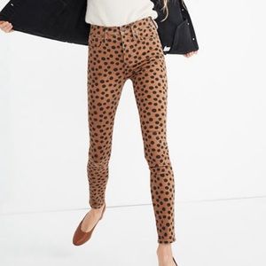 NWT Madewell 10" High Rise Painted Spots Jeans